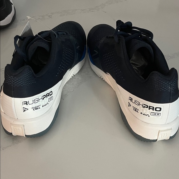 Wilson Navy and White Tennis Shoes - Picture 2 of 4
